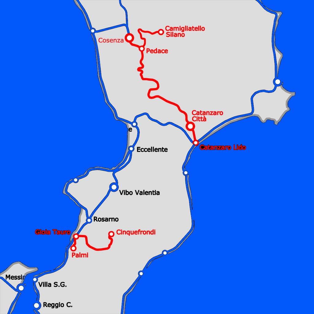Rete ferroviaria della Calabria